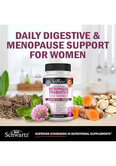Bioschwartz Menopause Women - 40 Billion Cfu Probiotics Hot Flashes Night Sweats Mood Swings And Balance 60 Caps Aromasız Bioschwartz Menopause Women - 40 Billion Cfu Probiotics Hot Flashes Night Sweats Mood Swings And Balance 60 Caps Aromasız