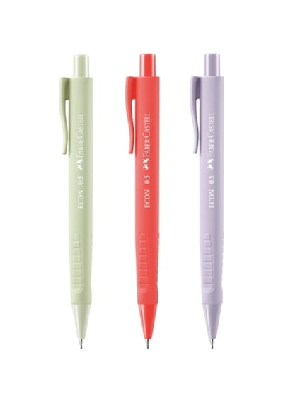 Faber Castell Econ Soft Versatil Kalem 0,5 Uçlu Karışık Renk - 1 Adet Çok Renkli