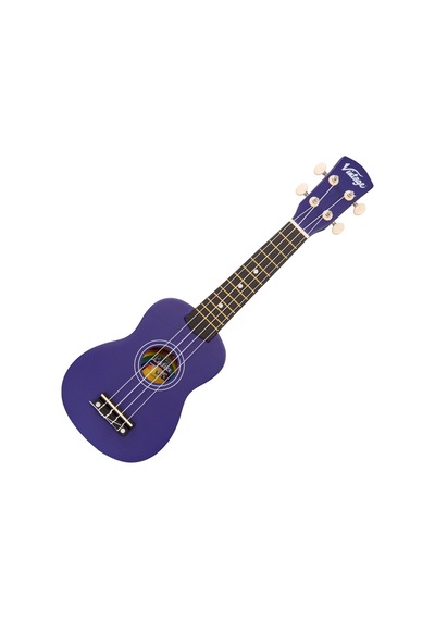 Vintage Laka Rainbow Soprano Ukulele - Indigo