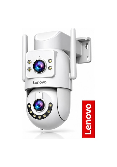 Lenovo X6t Smart 4k Wifi Akıllı Güvenlik Kamerası Gece Görüşlü Kablosuz Ip 2 Kamera 3+3mp