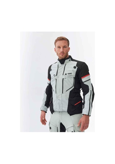 Rebelhorn Range Motosiklet Montu Gri - Siyah - Kırmızı