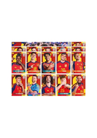 Panini Fıfa World Cup 2026 İspanya Şampiyonluk Posteri + 30 Sticker Official Winner