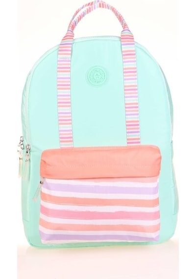 Kaukko Double Stripe Sırt Çantası Mint K1767