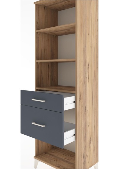 Hyperion Dolap 3 Raflı 2 Çekmeceli 60x44x195 Çam-antrasit Atlas Çam Hyperion Dolap 3 Raflı 2 Çekmeceli 60x44x195 Çam-antrasit Atlas Çam