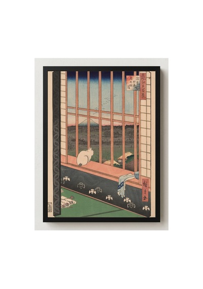 Ukiyo-e Hiroshige Torinomachi Şenliği Çerçevesiz Poster 21x30 Cm A4 Japon Sanatı Ukiyo-e Tablo