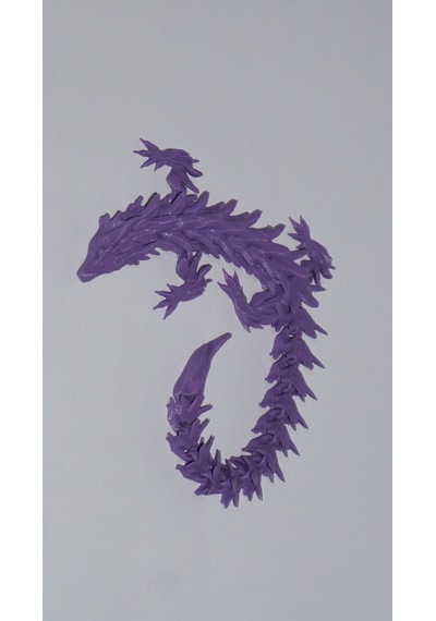 Eklemli Ejderha 3 Renkli 28 Cm - Dekoratif 3d Maket Hediyelik 1,8cm 41665875