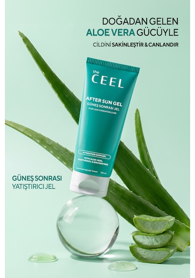 Güneş Sonrası Nemlendirici,serinletici Jel Aloe Vera,panthenol,niacinamide 100 Ml