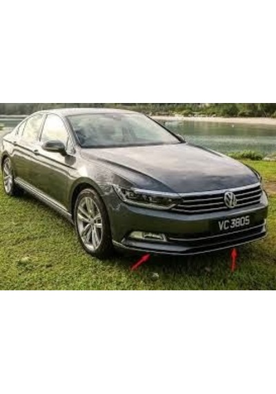 Volkswagen Passat B8 Krom Ön Tampon Çıtası 3 Parça 2015-