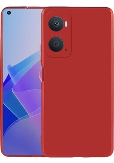 Oppo A96 4g Kılıf Esnek Yapılı İnce Slim Silikon Kapak Ryc/premier Kirmizi