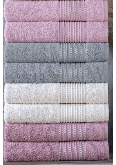 Range El ve Yüz Havlu Seti 10'lu 50 x 85 CM Çok Renkli