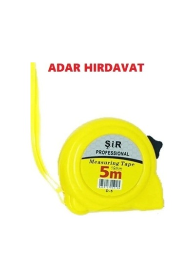 Ers Şerit Metre Sarı Siyah Profesyonel 3x19mm Royaleks-özş-8879 Diğer