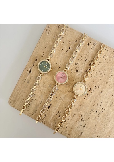 Savior Collection Infinity Gold Yeşil Saat