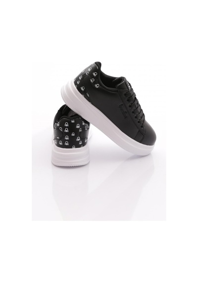 Benetton Bni-12098 Kadın Sneaker Ayakkabı Siyah Beyaz