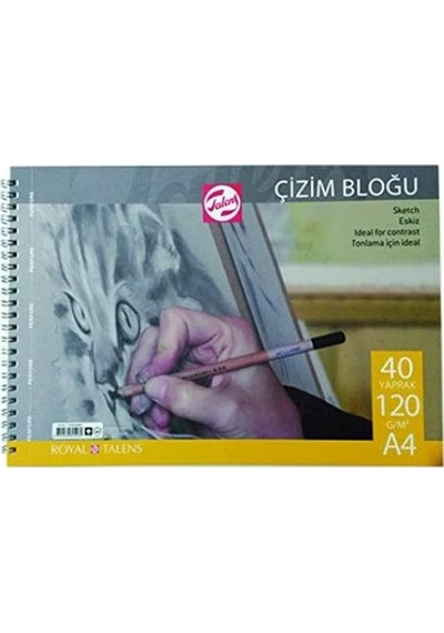 Talens Çizim Bloğu 120Gr A4 40 Yaprak