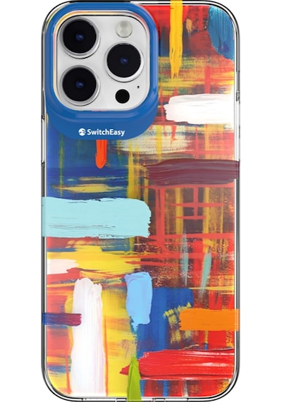 Apple Uyumlu iPhone 14 Pro Max Kılıf Çift Imd Baskılı Lisanslı Switcheasy Artist Impasto Kapak Colorful