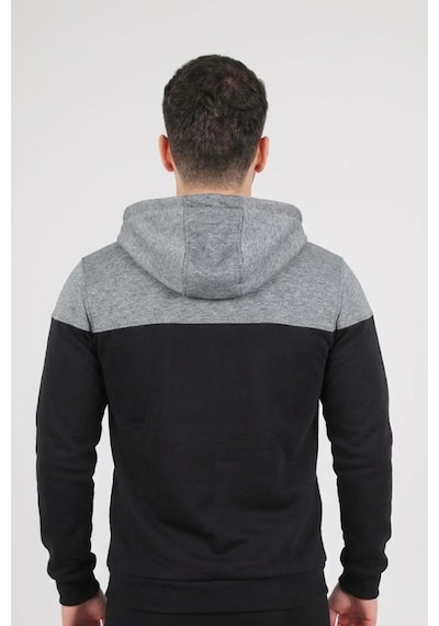 Diadora Predo Kapşonlu Sweatshirt Siyah - Gri