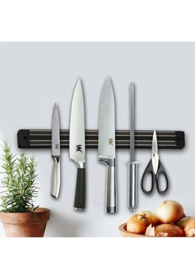 Mıknatıslı Bıçak Askısı Bıçak Tutucu Bıçak Askısı Duvara Monte 33ccm Metal 50 X 70 Beyaz Tr Diğer