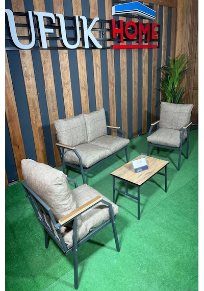 Ard & Garden Linda 211 Sehpalı Kahverengi Balkon Mobilyası Kahverengi