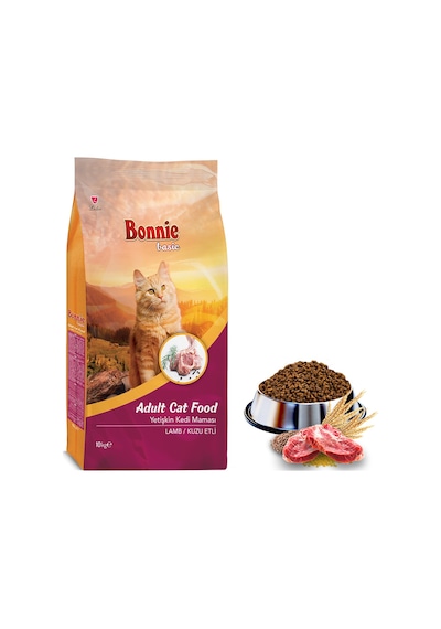 Bonnie Kuzu Etli Yetişkin Kedi Maması 10 KG