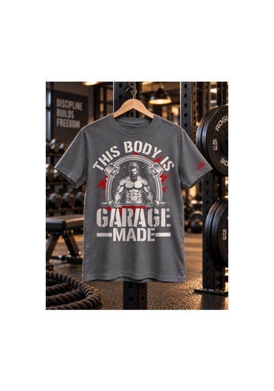 Segungear Garage Made Erkek Regular Fit Baskılı Spor Tişört Haki - 931511335 Haki