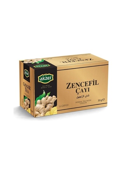 Zencefil Çayı Zingiber Officinale 20 Li Süzen Poşet