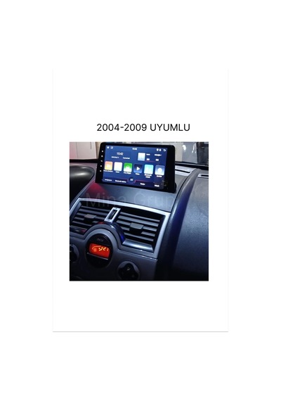 Snp Serisi Renault Megane 2 Uyumlu 4-64gb Hafıza Multimedya Sistemi Ve Geri Görüş Kamerası 9"
