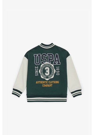 U.S. Polo Assn. Erkek Çocuk Koyu Yeşil Hırka Örme 50308581-vr079 Koyu Yesıl