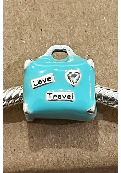Fubena Love & Travel Seyahat Çantası Charm Gümüş