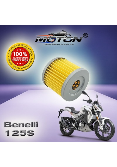 Benelli 125s Uyumlu Yağ Filtresi - 125 S Euro 4 / Euro 5 Motor Yağ Filtresi 2019 - 2026