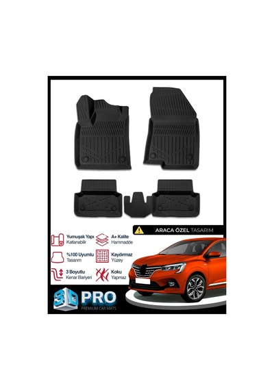 Renault Taliant 3d Havuzlu Paspas 2021 2022 2023 2024 2025 2026 Model Kokusuz
