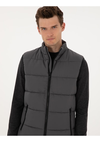 Pierre Cardin Erkek Gri Mont Yelek 50313937-vr024 Gri