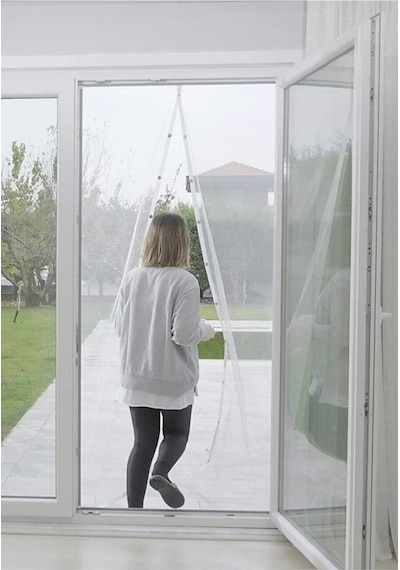 Mıknatıslı Kapı Sinekliği 105x210 Cm Raptiye Ve Cırt Bant 105 X 210 Mıknatıslı Tül