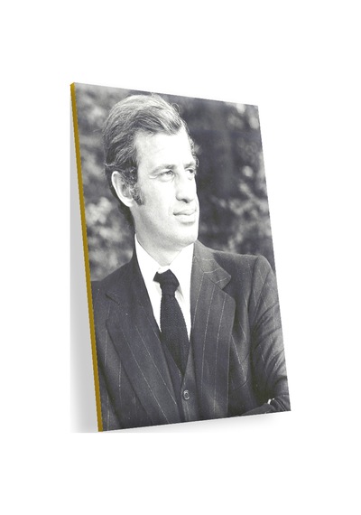 Cakasepetim Jean Paul Belmondo Gençlik Takım Elbiseli Siyah Beyaz Ahşap Mdf Tablo