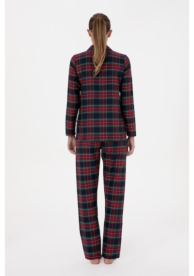U.S. Polo Assn. Kadın Kırmızı Yılbaşı Temalı Pijama Takımı 50318817-VR030