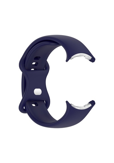 Caseonn Google Pixel Watch 5 45mm Kordon Esnek Spor Silikon Kayış Lacivert