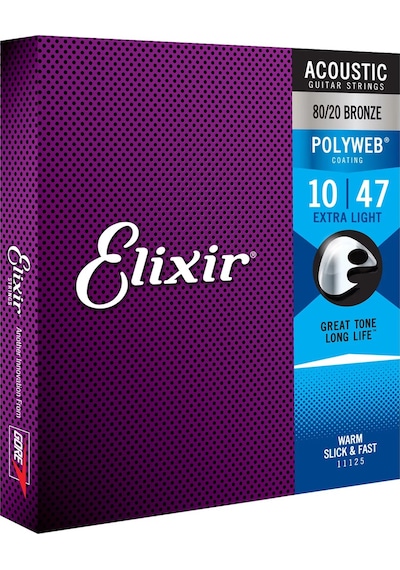Elixir 11000 Polyweb Bronze Extra Light Akustik Gitar Teli .010-.047