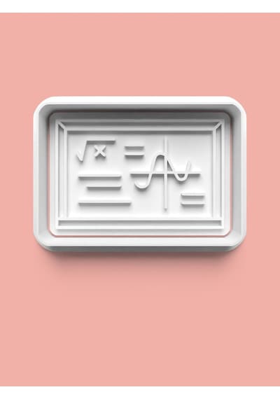 Matematik Teması Kurabiye Kalıbı Ve Şeker Hamuru Kalıbı 4'lü Set