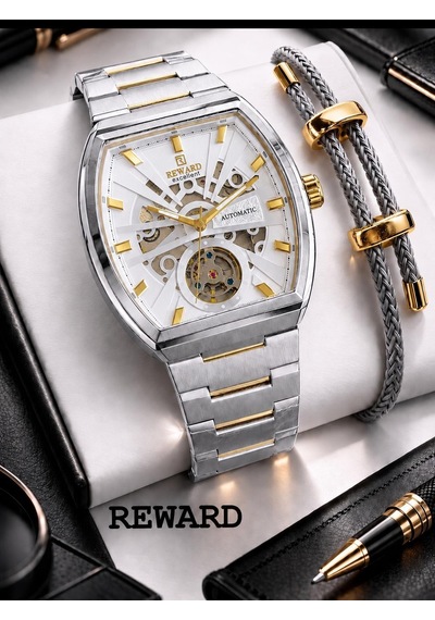 Reward Otomatik Mekanizmalı Premium Erkek Kol Saati 5 Atm Suya Dayanıklı 2 Yıl Garantili Rw.314017.b Gri