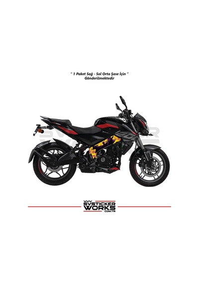 Bajaj Ns200 Orta Şase Kaplama Modeli Batman Desen Diğer