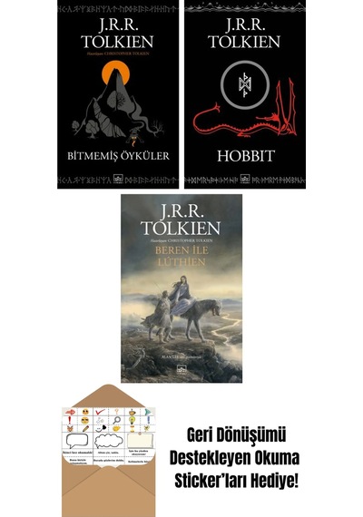 Bitmemiş Öyküler + Hobbit Siyah Kapak + Beren İle Luthien