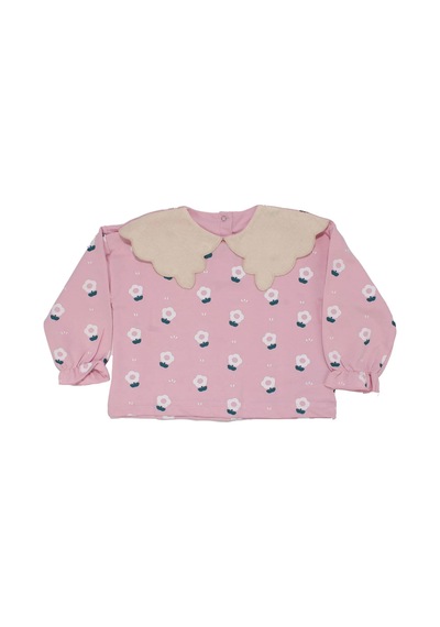 Bebegen Kız Çocuk Pembe Beyaz Papatya Desenli Keten Bebe Yakalı 2'li Takım Çok Renkli Bebegen Kız Çocuk Pembe Beyaz Papatya Desenli Keten Bebe Yakalı 2'li Takım Çok Renkli