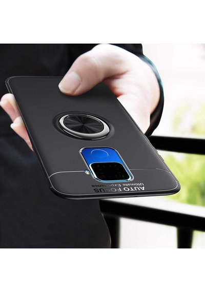 Huawei Mate 30 Lite Kılıf Zore Ravel Silikon Kapak Mavi
