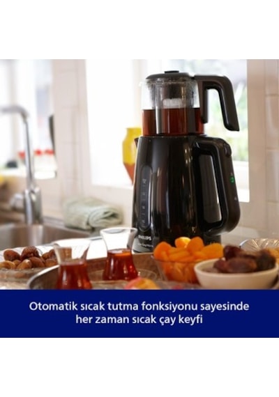 1700w Güçte Çay Makinesi, 1.9 Lt Kapasite Ve Otomatik Sıcak Tutma