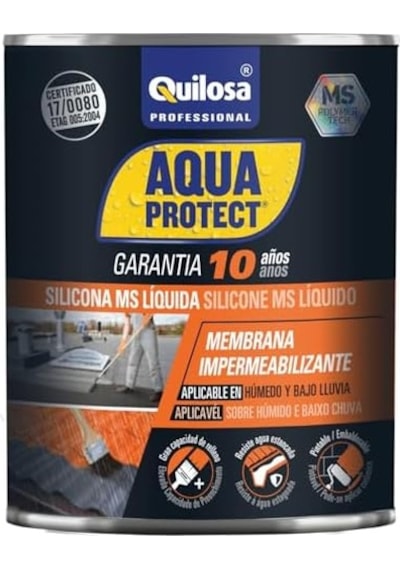 Quilosa Aquaprotect 1 Kg Beyaz Likit Ms Silicon Su Yalıtımı Ve Onarım Malzemesi Açık Gri