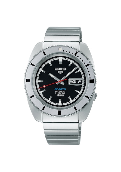 Seiko5 Sports Pepper Black 1968 Recreation Limitli Üretim Otomatik Erkek Kol Saati Metalik
