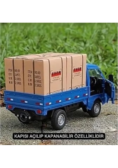 1:16 Ölçekli Işıklı Sesli Uzaktan Kumandalı Buhar Atışlı 2.ghz Frekans Akrobasi Pikap Mavi
