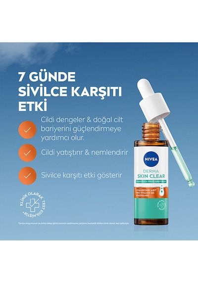 NIVEA Derma Skin Clear Dengeleyici & Sivilce Karşıtı Serum 30 ML