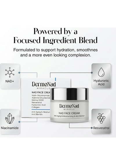 Nad-containing Face Cream Anti Aging, Repairing Skin Blemishes, Moisturizing Resveratrol, Collagen, Niacinamide, Hyaluronic Acid, Nad+
