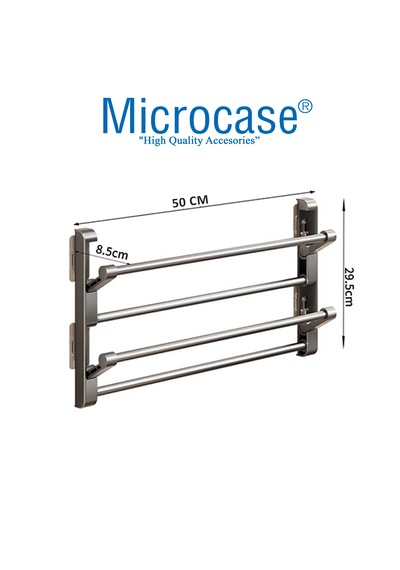 Microcase 2 Bölmeli Metal Duvara Monte Katlanabilir Terlik Ayakkabı Standı 50 Cm 2 Adet Al5463 Gri Microcase 2 Bölmeli Metal Duvara Monte Katlanabilir Terlik Ayakkabı Standı 50 Cm 2 Adet Al5463 Gri