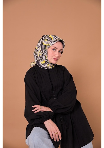 Silk Home Twill İpek Eşarp 11471-33 Beyaz, Siyah, Sarı, Yeşil, Gri